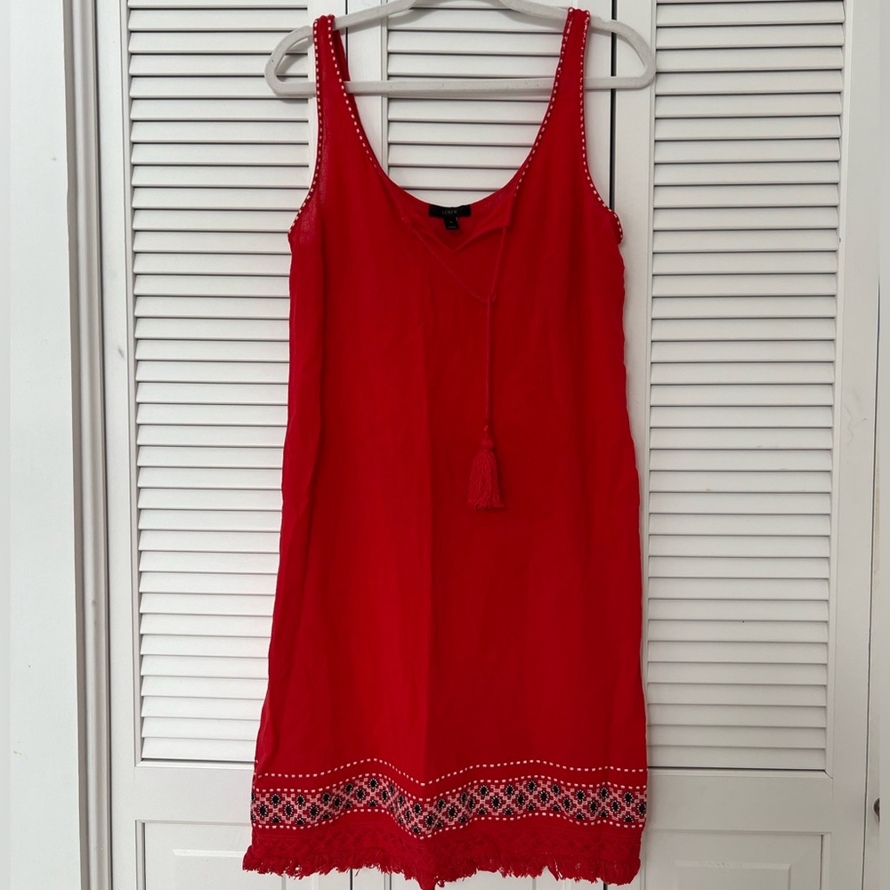 J. Crew Coverup Dress with stitch detailing